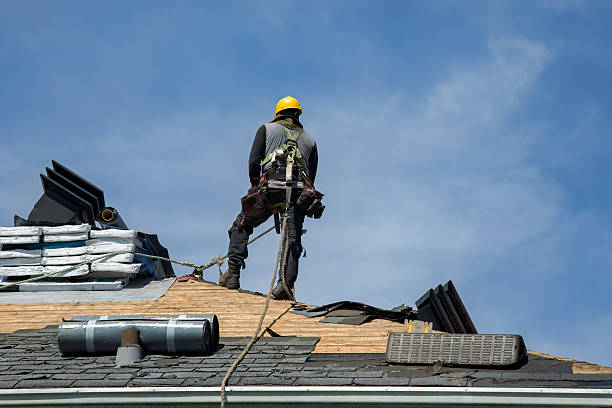 Professional Gutter Installation technician working in Oilville, VA